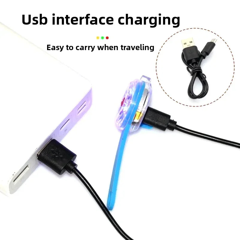 Dogs Collars Anti Loss Pendant Waterproof Safety LED Flashing Light USB Rechargeable LED Light Pendant For Dogs Cats Pets