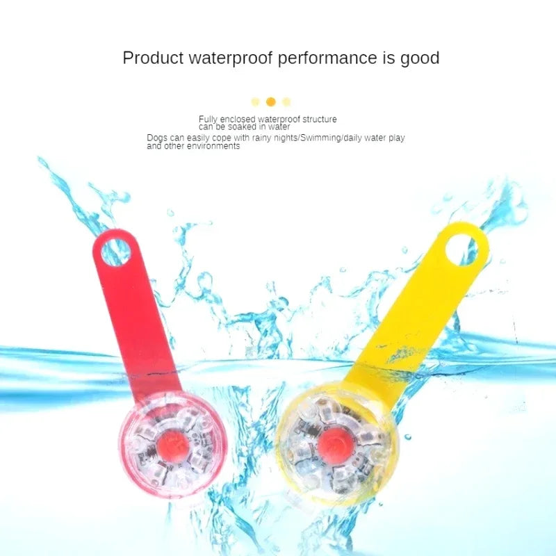 Dogs Collars Anti Loss Pendant Waterproof Safety LED Flashing Light USB Rechargeable LED Light Pendant For Dogs Cats Pets